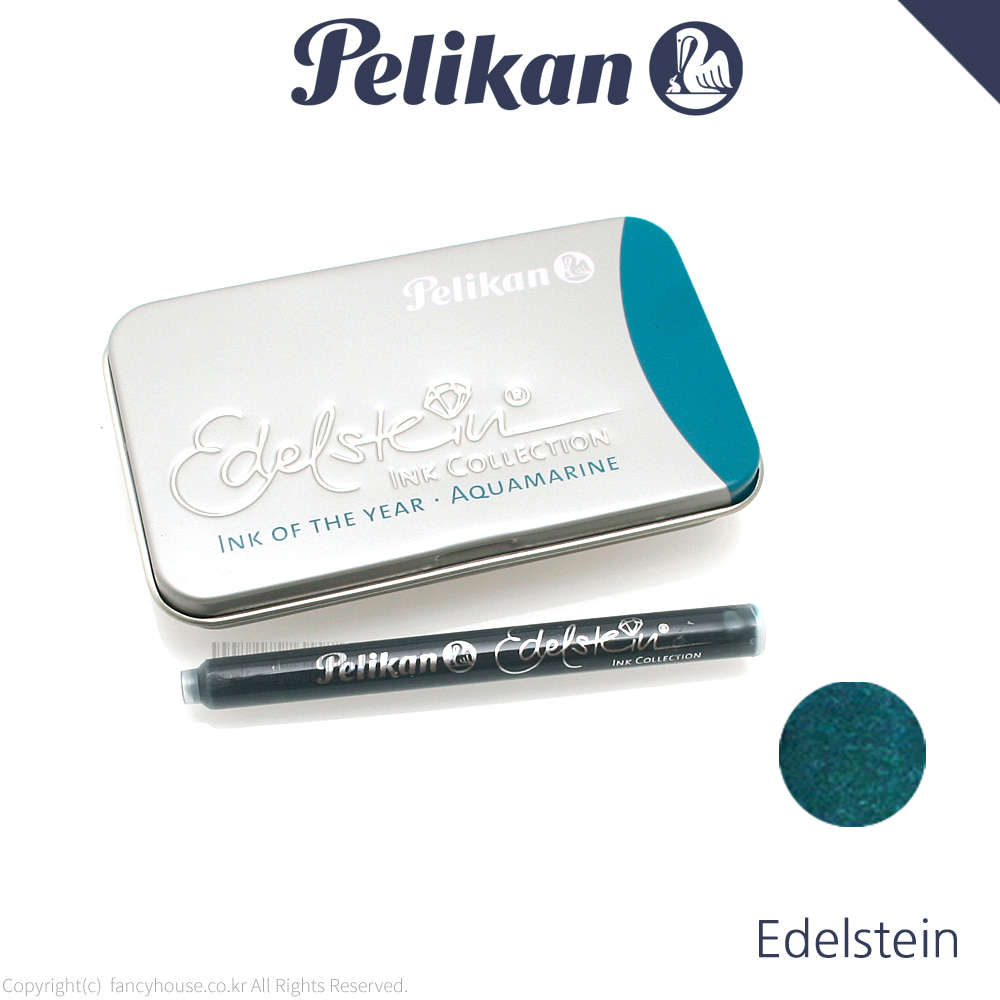 펠리칸 에델슈타인 6GTP 잉크 카트리지(1팩/아쿠아마린)