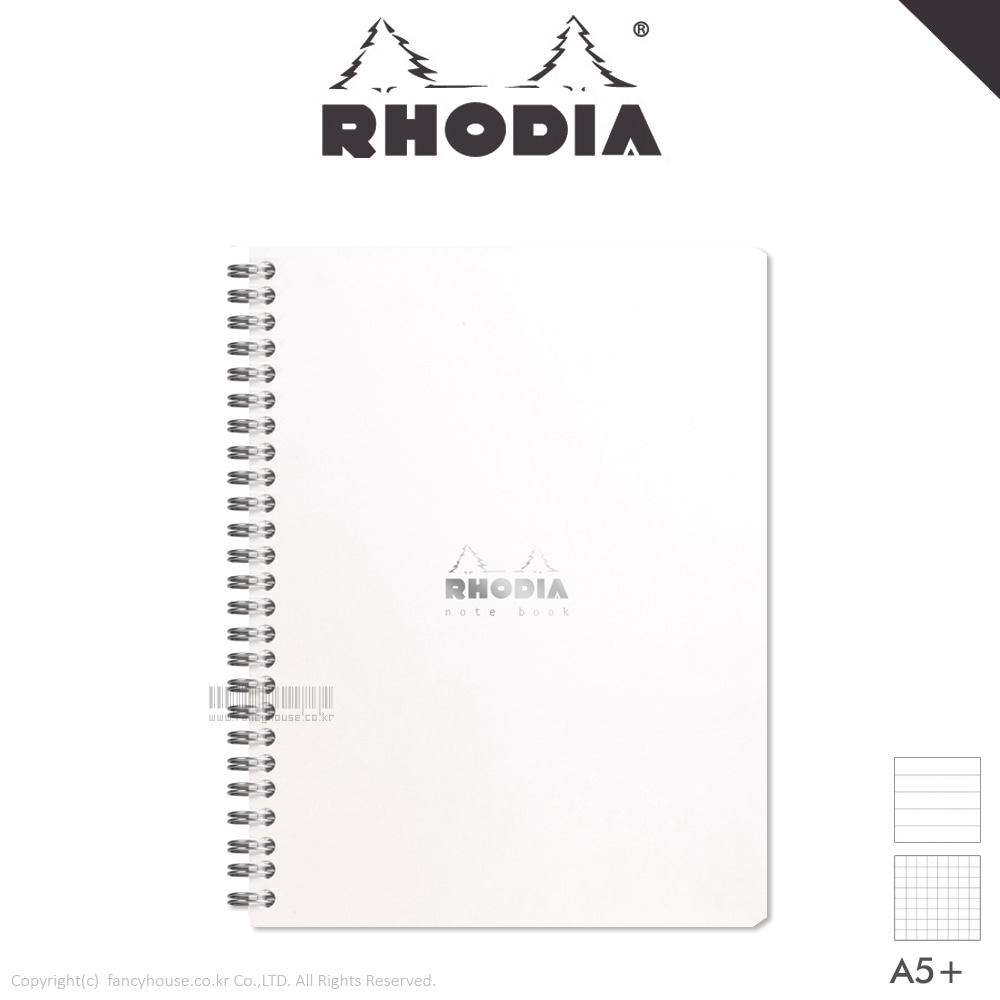 로디아 화이트 클래식 스프링 노트북(A5+/선택상품)