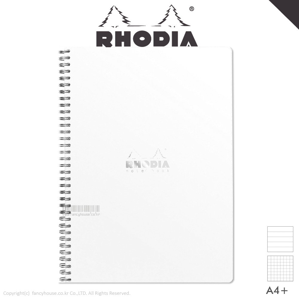 로디아 화이트 클래식 스프링 노트북(A4+/선택상품)
